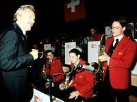 auf Tour mit der Swiss Army Big Band (Pepe Lienhard)